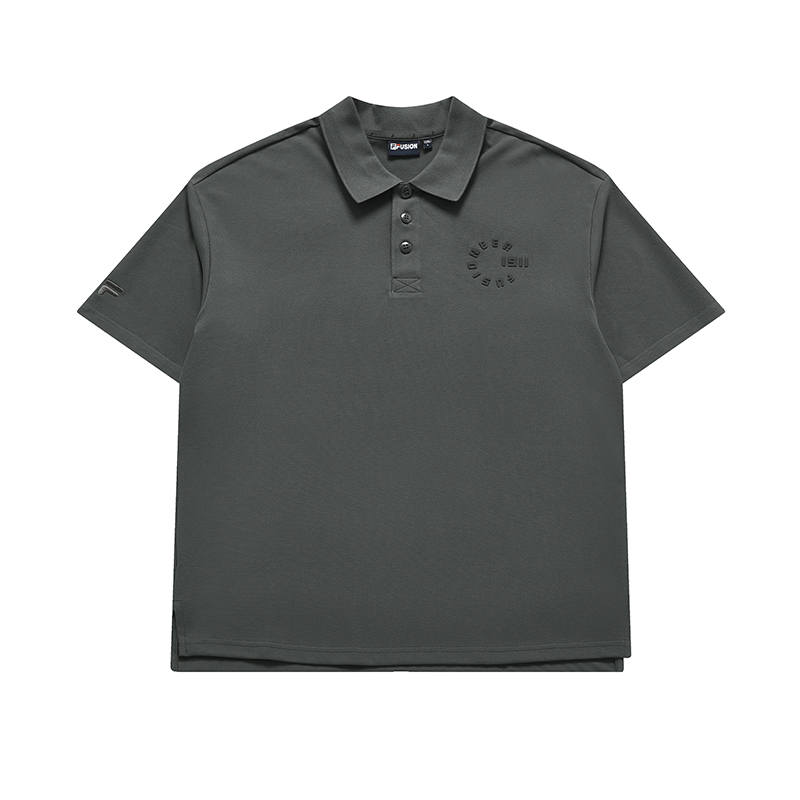 FILA FUSION Polo Shirt Unisex Honey Phantom Gray