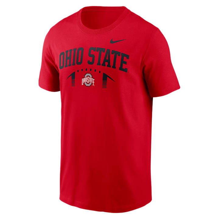 Nike Nike College T Shirts Men's Scarlet Crew Neck Moderate