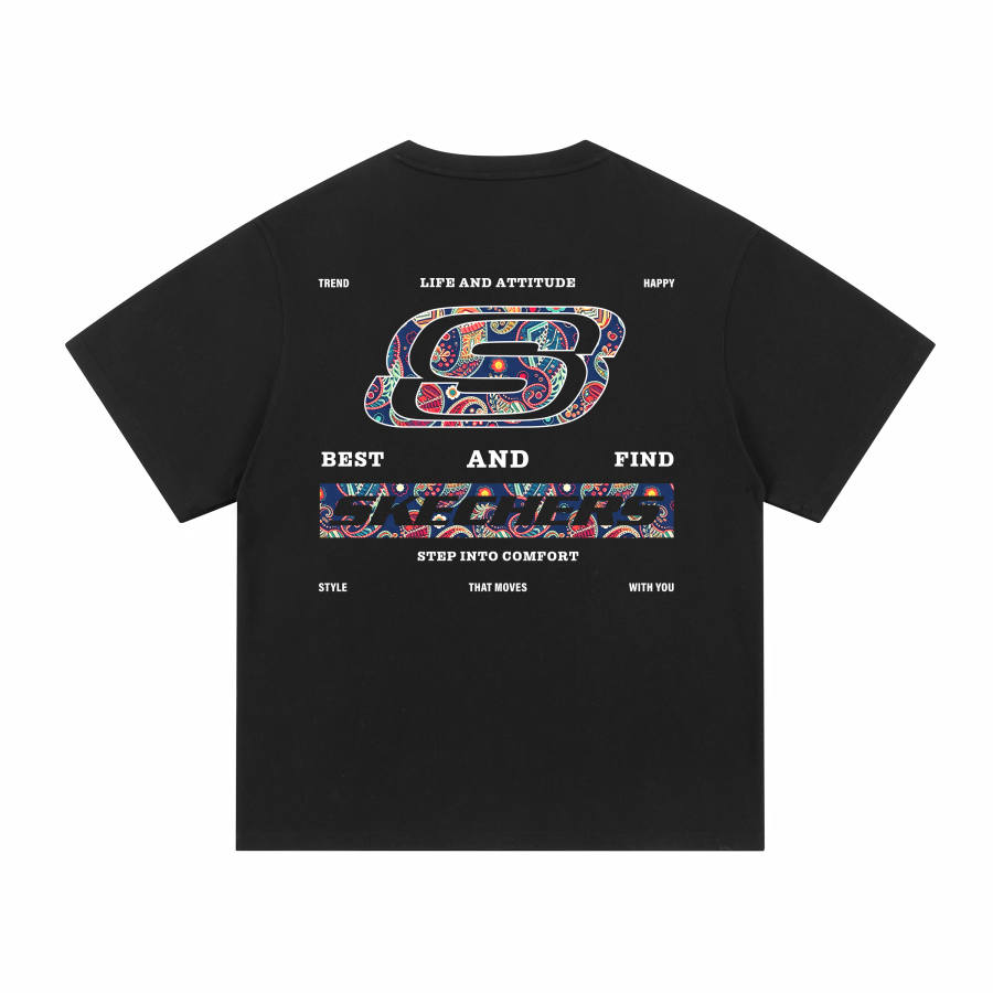 Skechers T Shirts Unisex Crew Neck Moderate Straight Fit