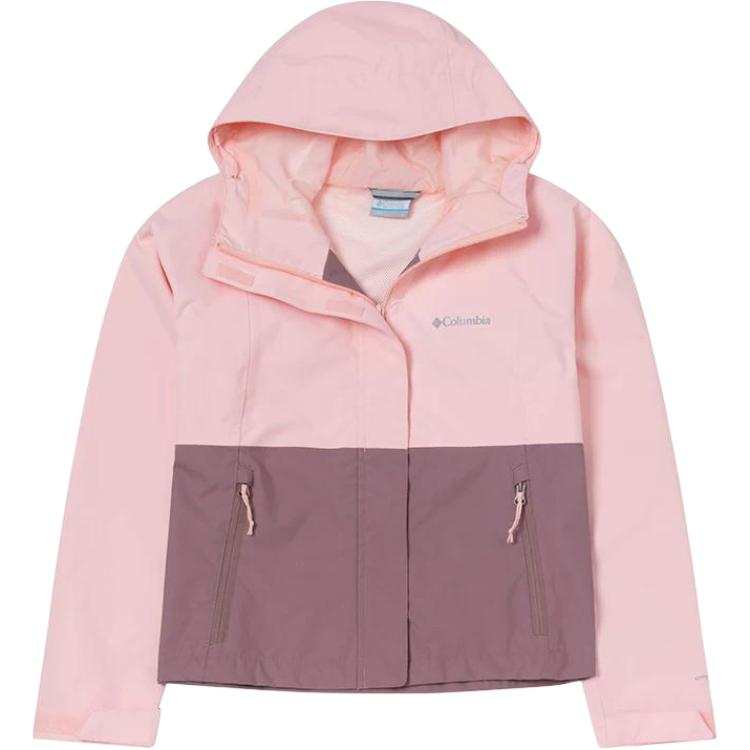 Columbia Windbreaker Jackets Women's Pink/Purple/White/Black Thin