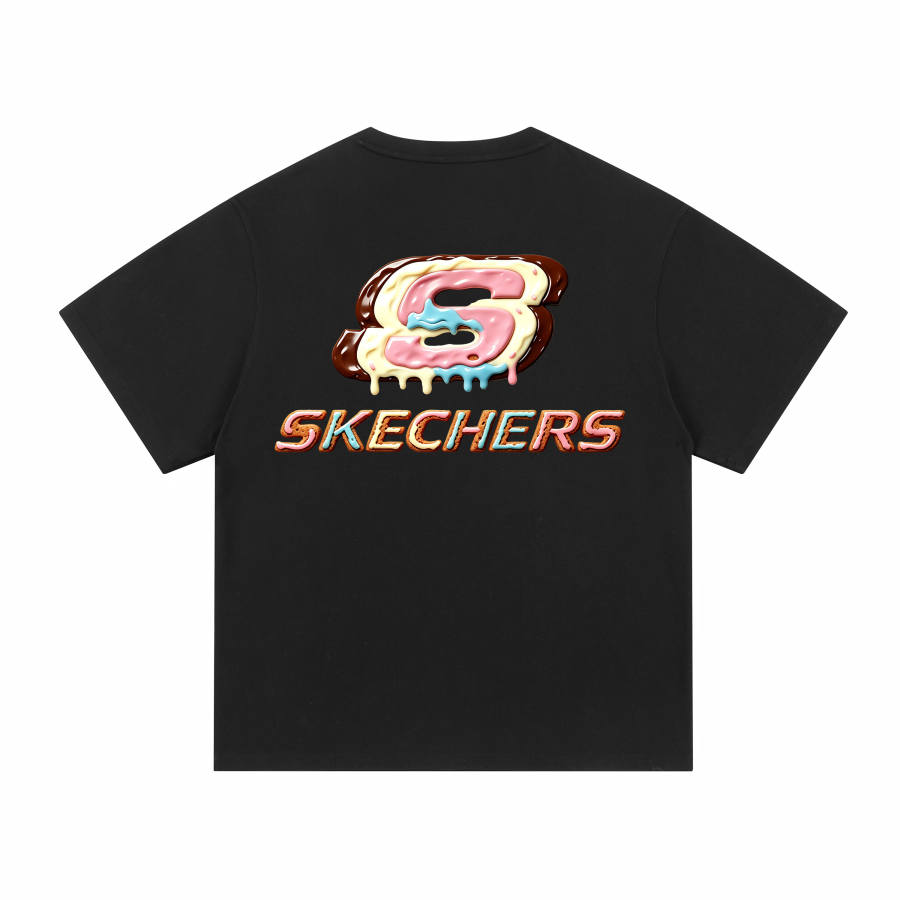 Skechers T Shirts Unisex Crew Neck Moderate Straight Fit
