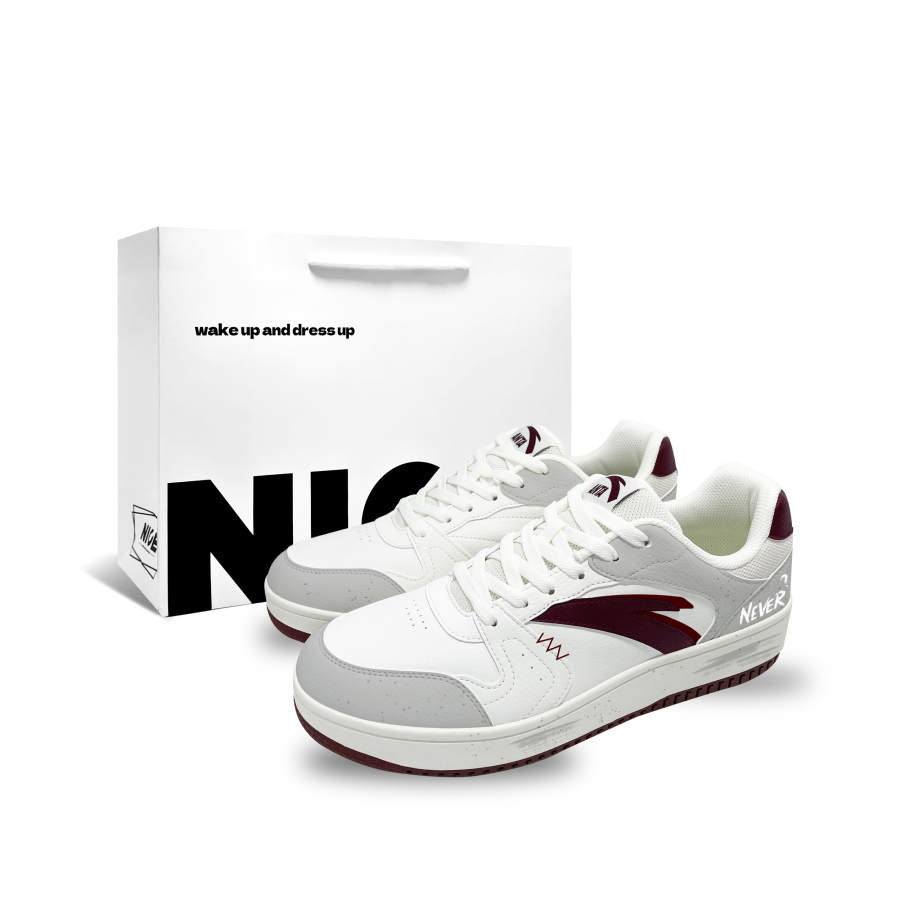 ANTA First Year Skateboard Shoes Unisex Low Top Red White Gray Colorway