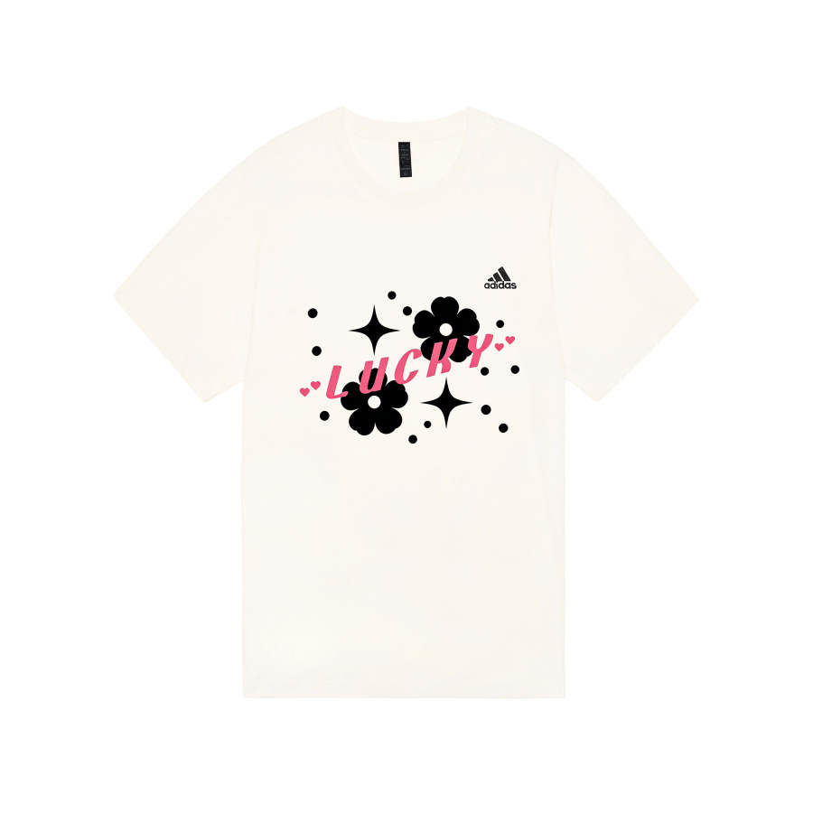 Adidas Adidas MUST HAVES T Shirts Unisex Ecru Crew Neck Moderate Straight Fit