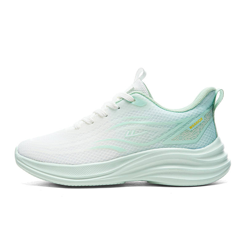 WARRIOR Running Shoes Women's Low Top White Green/White Blue