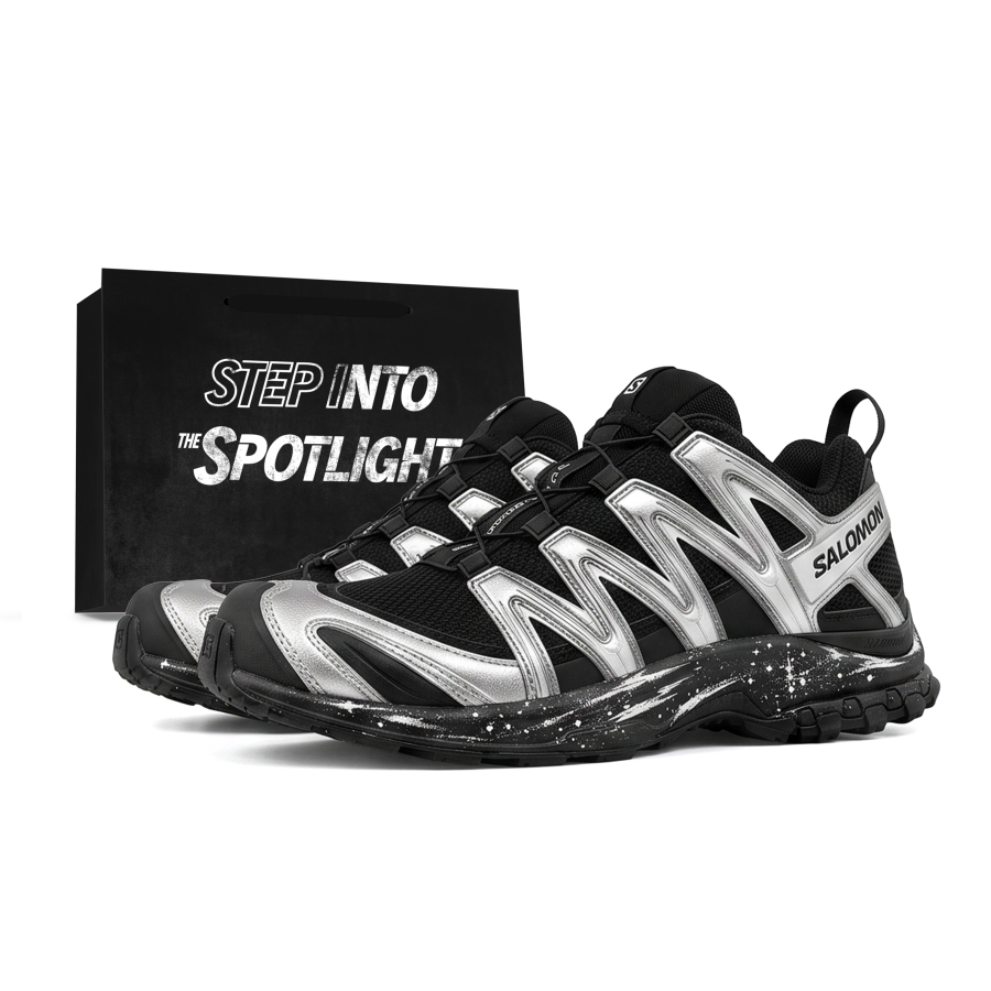 SALOMON XA PRO 3D Running Shoes Unisex Low Top Silver