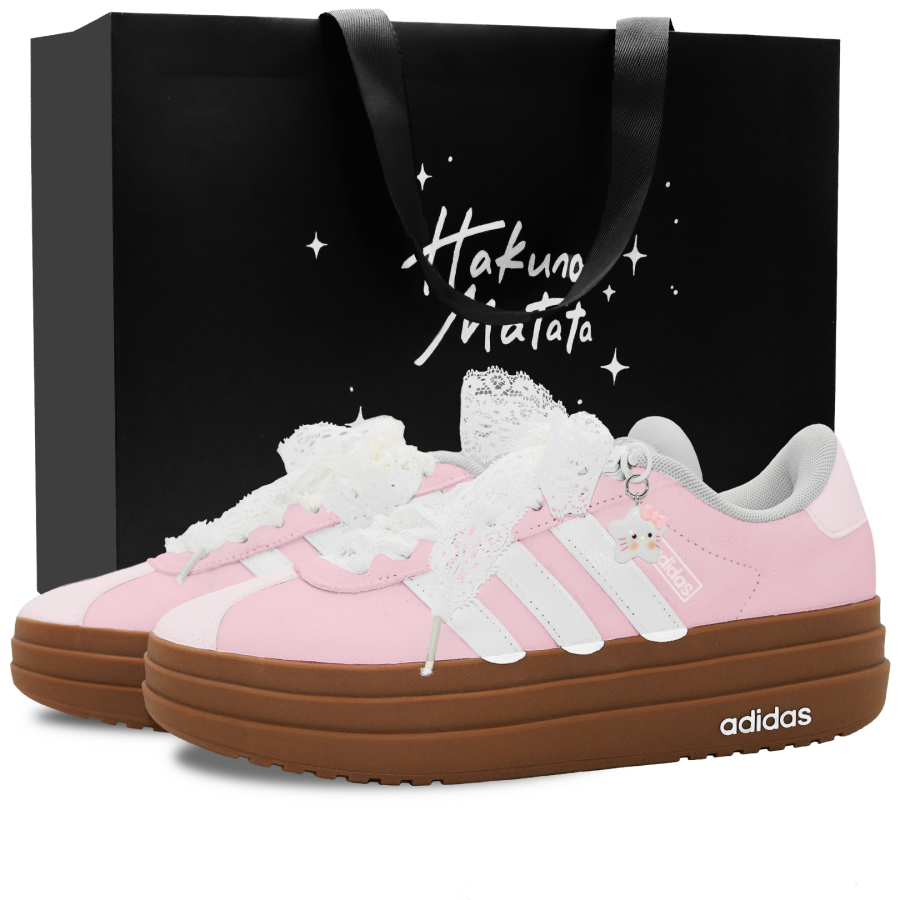 Adidas Adidas VL Court Bold Skateboard Shoes Women's Low Top White/Pink