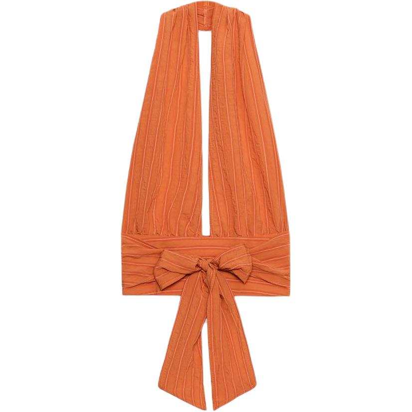 ZARA Tank Tops Women's Dark Orange
