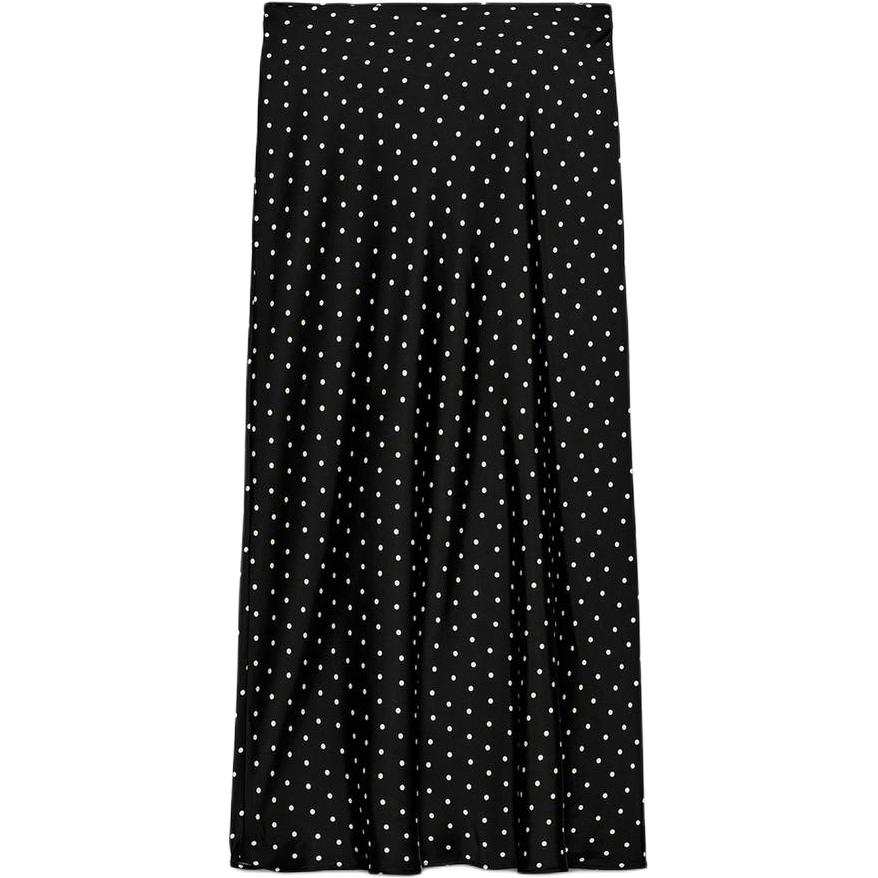 ZARA Casual Long Skirts Women's Black/White Moderate