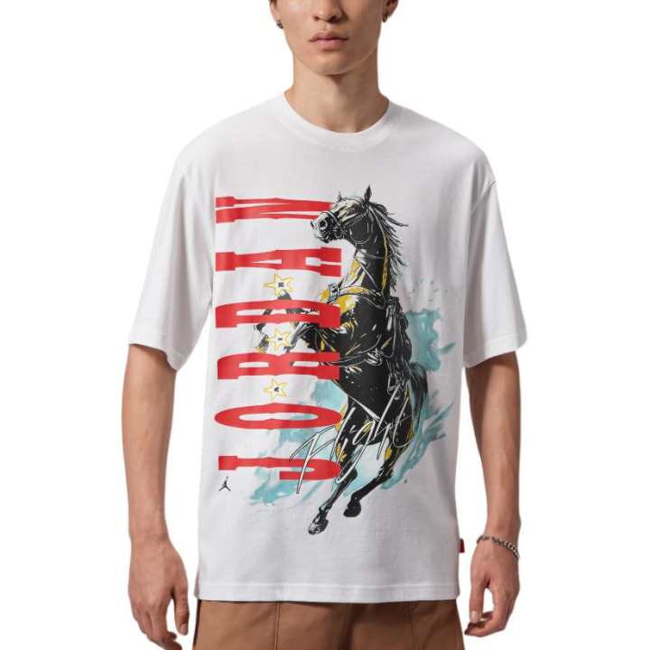 Jordan Jordan Flight T Shirts Men's White Crew Neck