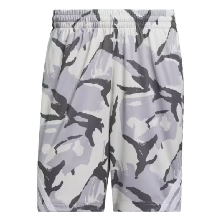 Adidas Adidas 3 Stripes Basketball Shorts Men's Track Gray/Glory Gray Moderate Straight Fit Pants