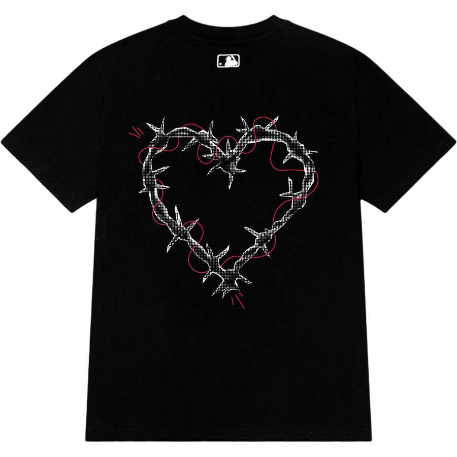 MLB MLB T Shirts Unisex Black Crew Neck Moderate