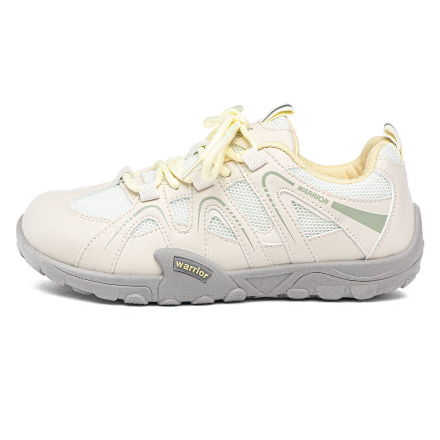 WARRIOR Running Shoes Women's Low Top Dark Beige Green