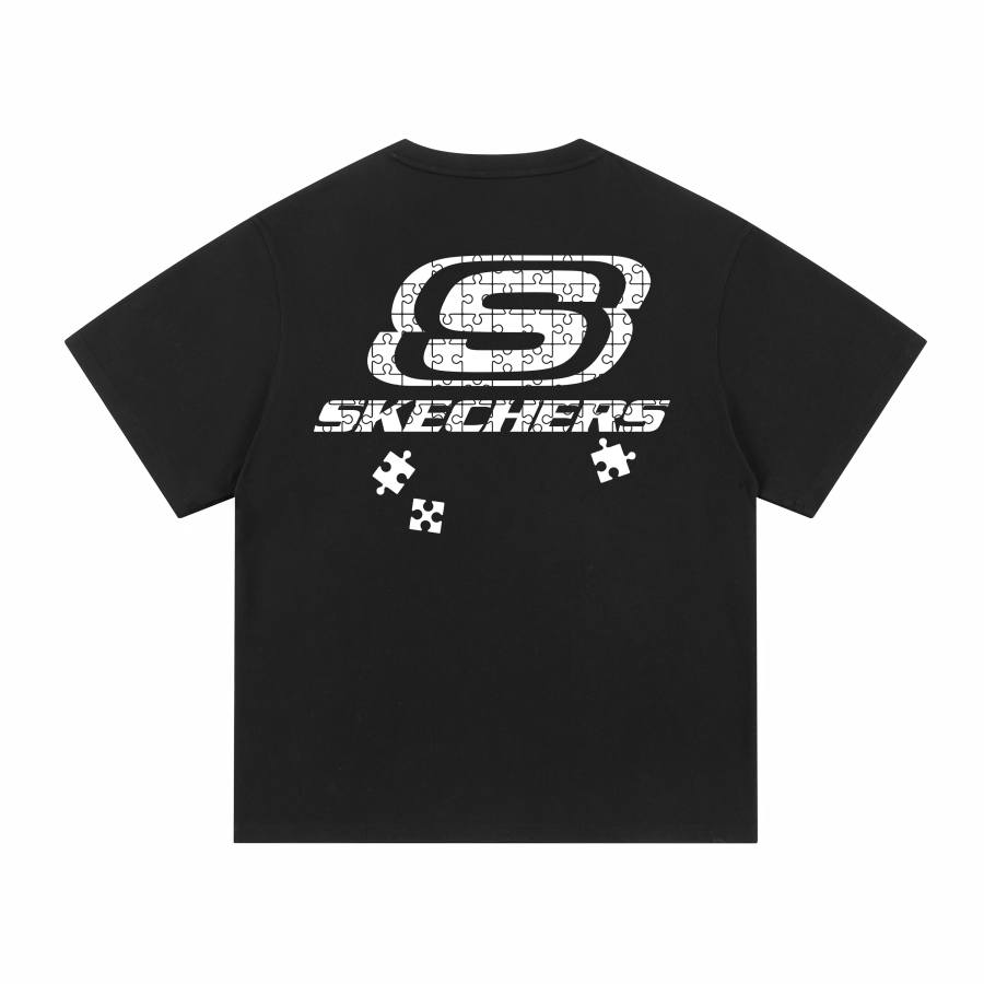 Skechers T Shirts Unisex Crew Neck Moderate Straight Fit