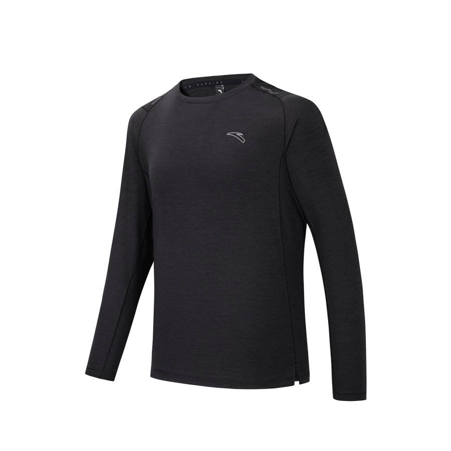 ANTA ANTA T Shirts Men's Basic Black Heather Gray 2 Crew Neck Moderate