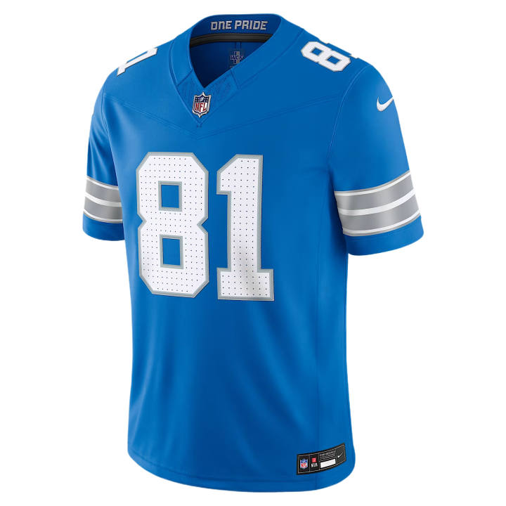 Nike Nike NFL Rugby Jerseys Men's Blue V Neck Moderate