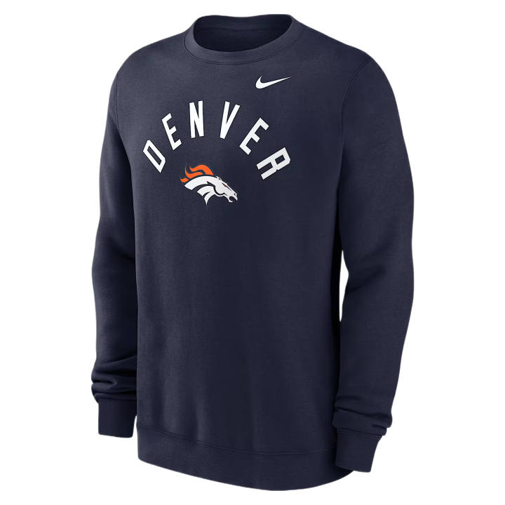 Nike Nike NFL Sweatshirts Men's Marine Blue Crew Neck Moderate