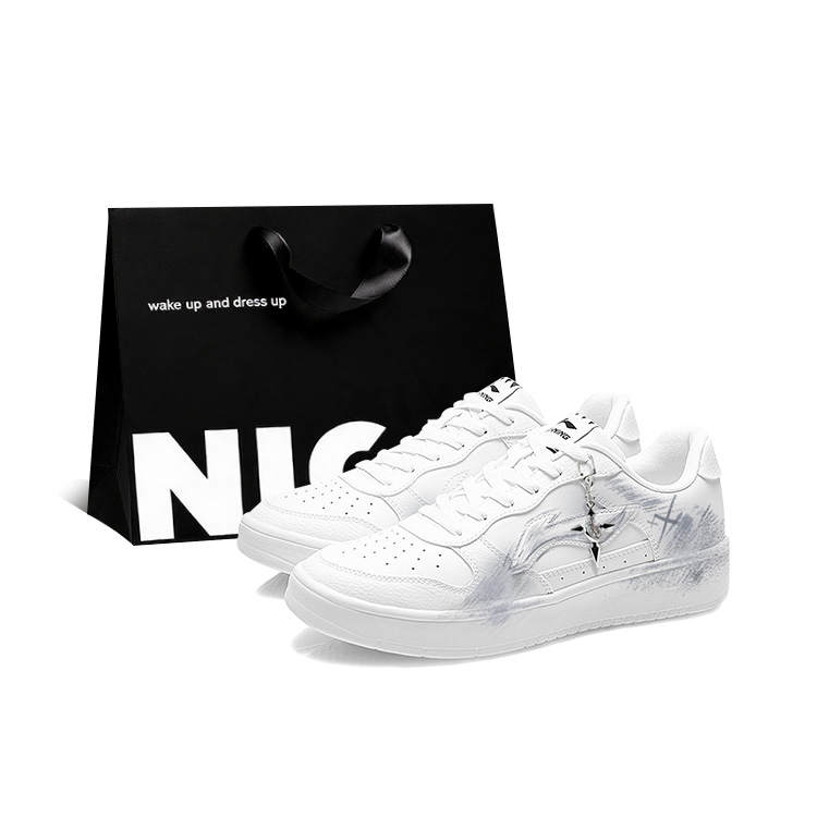 Li-Ning Li Ning Floating Boat Skateboard Shoes Unisex Low Top White