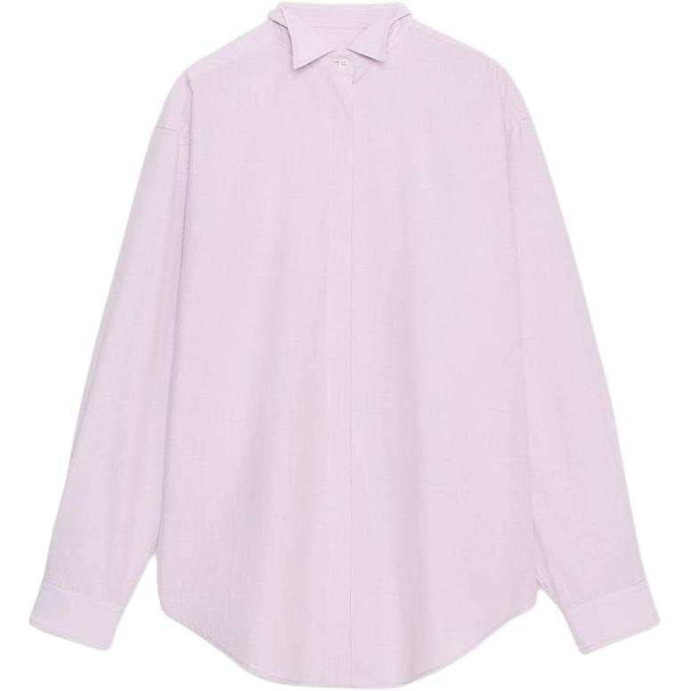 ZARA ZW Shirts Women's Purple Lapel