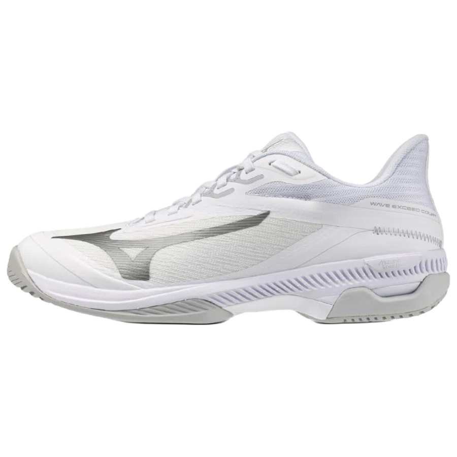 Mizuno WAVE EXCEED COURT Tennis Shoes Women's Low Top White Gray