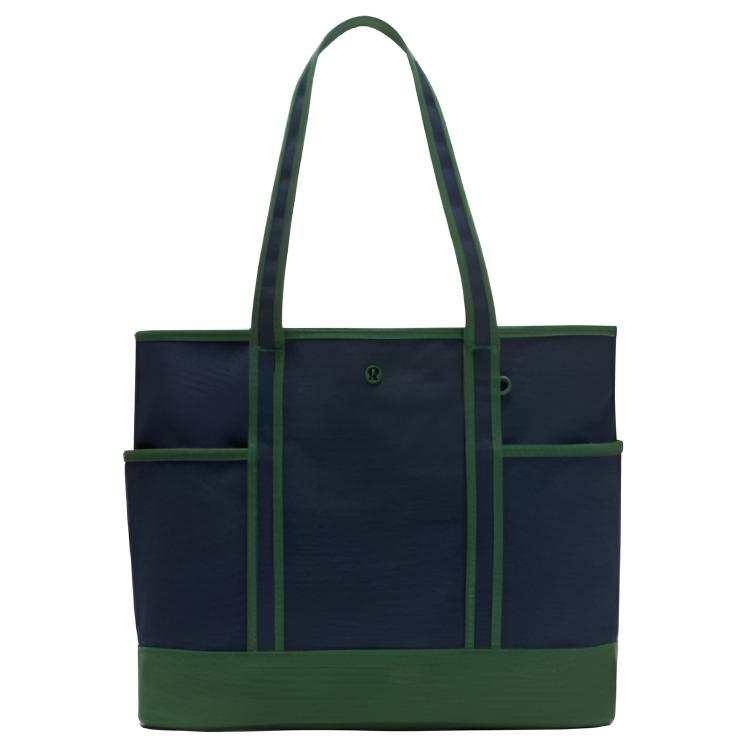 Lululemon Lululemon Cotton Handbag Unisex Dark Blue