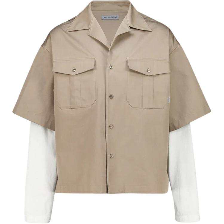 Balenciaga Shirts Men's Khaki Moderate