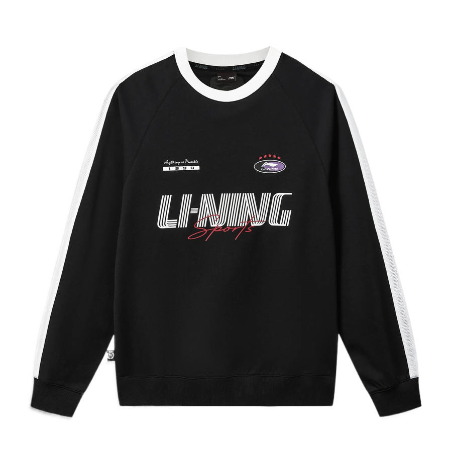 Li-Ning Li Ning DNA Sweatshirts Unisex Black Crew Neck Moderate