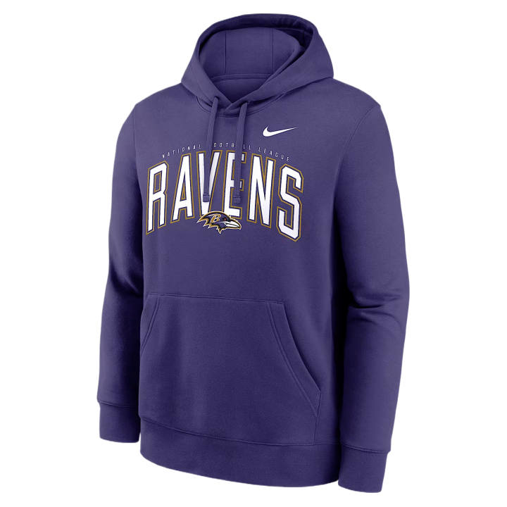 Nike Nike Sweatshirts Men's Purple Hooded Non Detachable Moderate Straight Fit