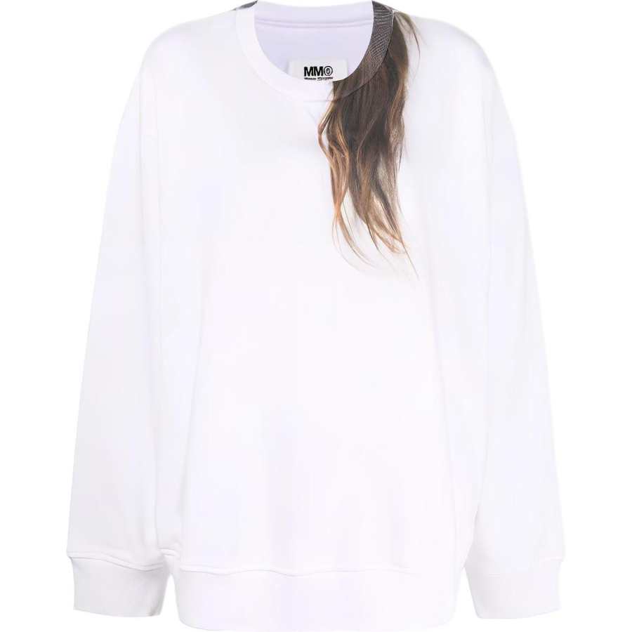 MM6 Maison Margiela Hair-print Cotton Sweatshirt