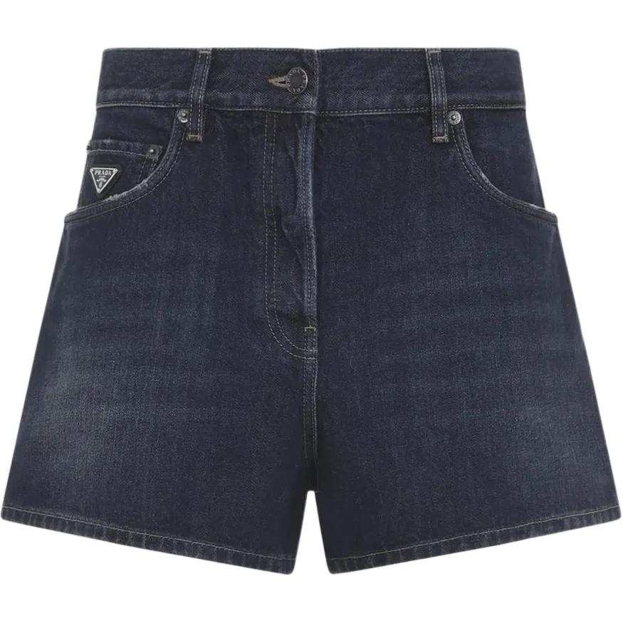 PRADA PRADA Denim Shorts Women's Blue Moderate Other