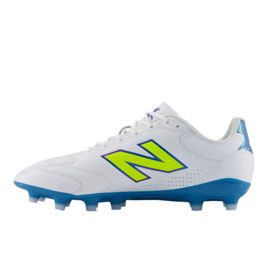 New Balance New Balance NB 442 Team V3 Soccer Shoes Unisex Low Top White Printer Ribbons Alkaline Green