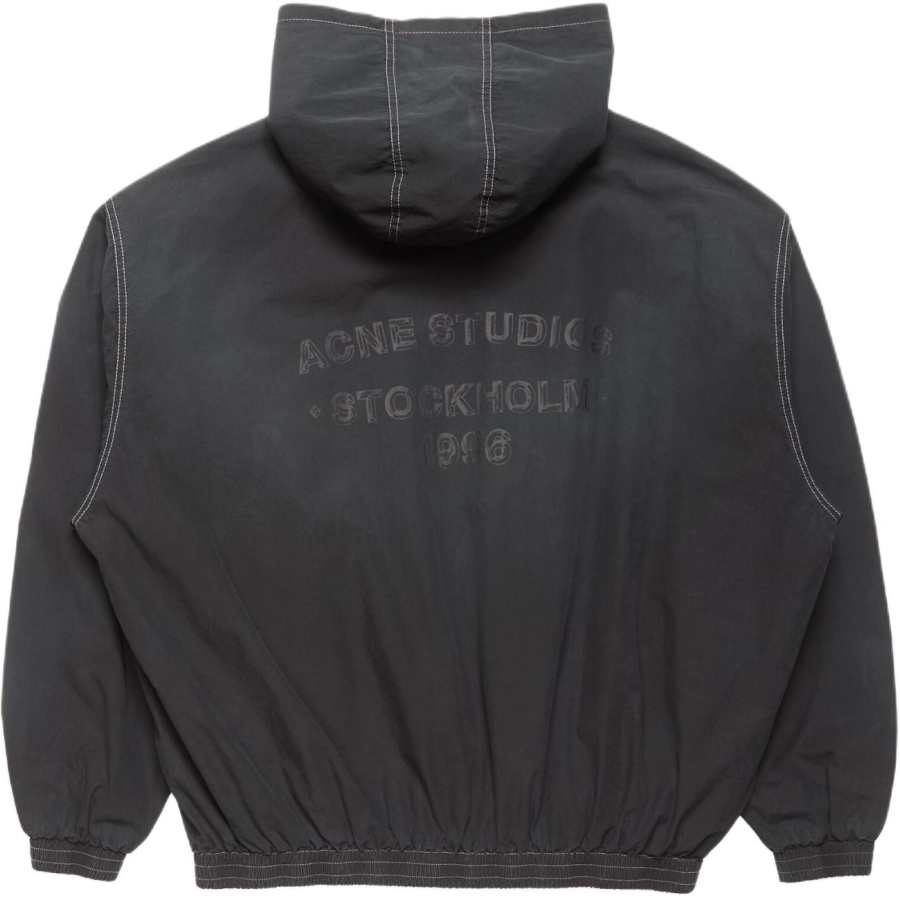 Acne Studios Acne Studios Jackets Men's Black Hooded Non Detachable Moderate Straight Fit
