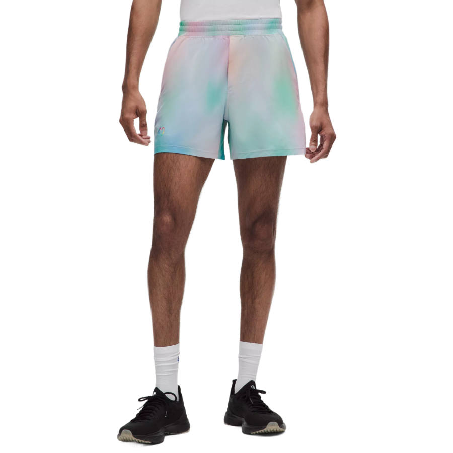 Lululemon Pace Breaker Sports Shorts Men's Luminous Glow Multi Moderate Straight Fit Pants