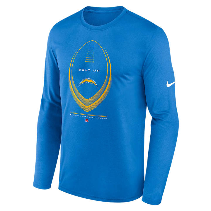 Nike Nike NFL Soccer Jerseys Men's Blue Crew Neck Moderate Straight Fit