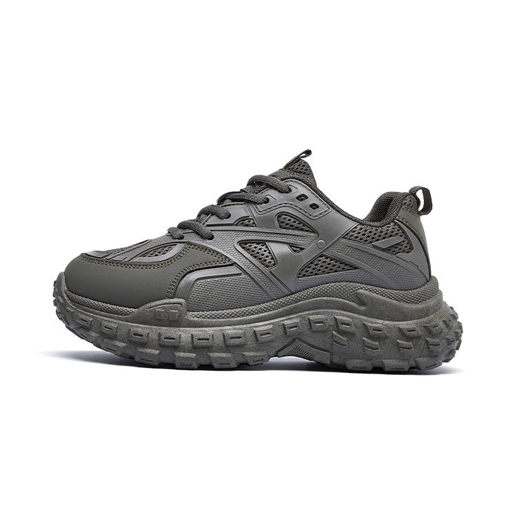 WARRIOR WARRIOR Chunky Sneakers Women's Low Top Gray Brown