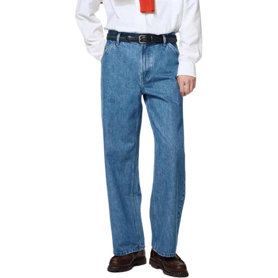 UNIQLO Jeans Men's Royal Blue Straight Fit Pants