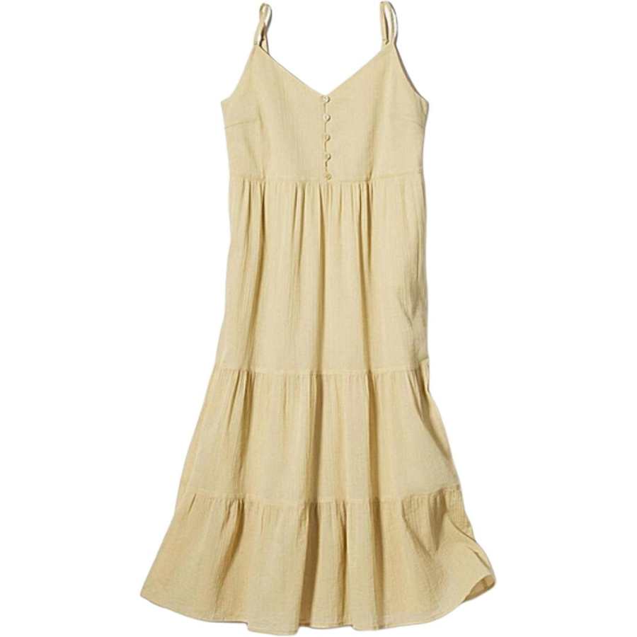 UNIQLO Slip Dresses Women's Yellow Moderate