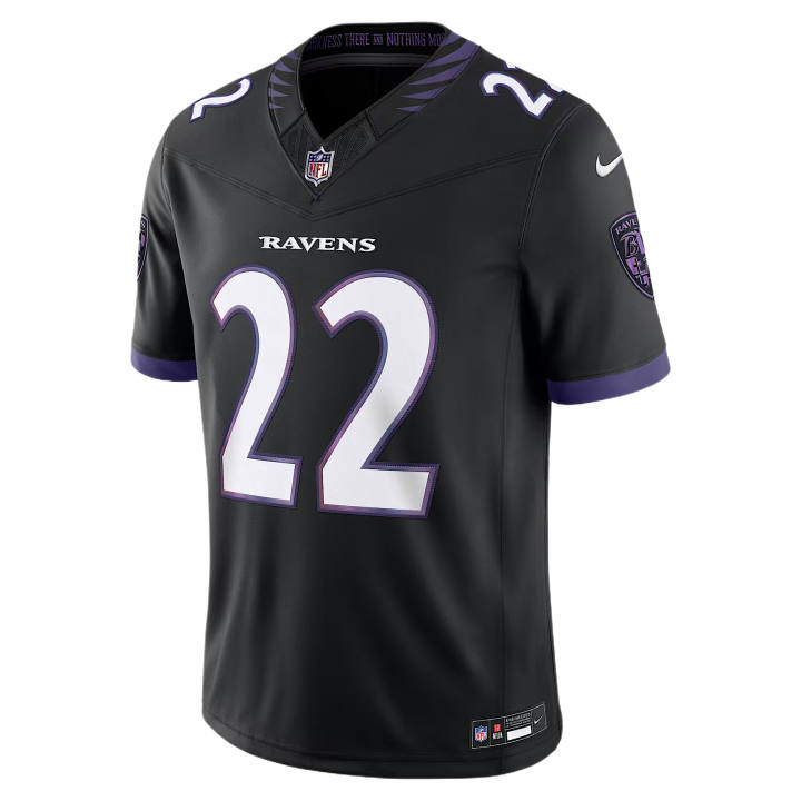 Nike Nike NFL Rugby Jerseys Men's Black V Neck Moderate