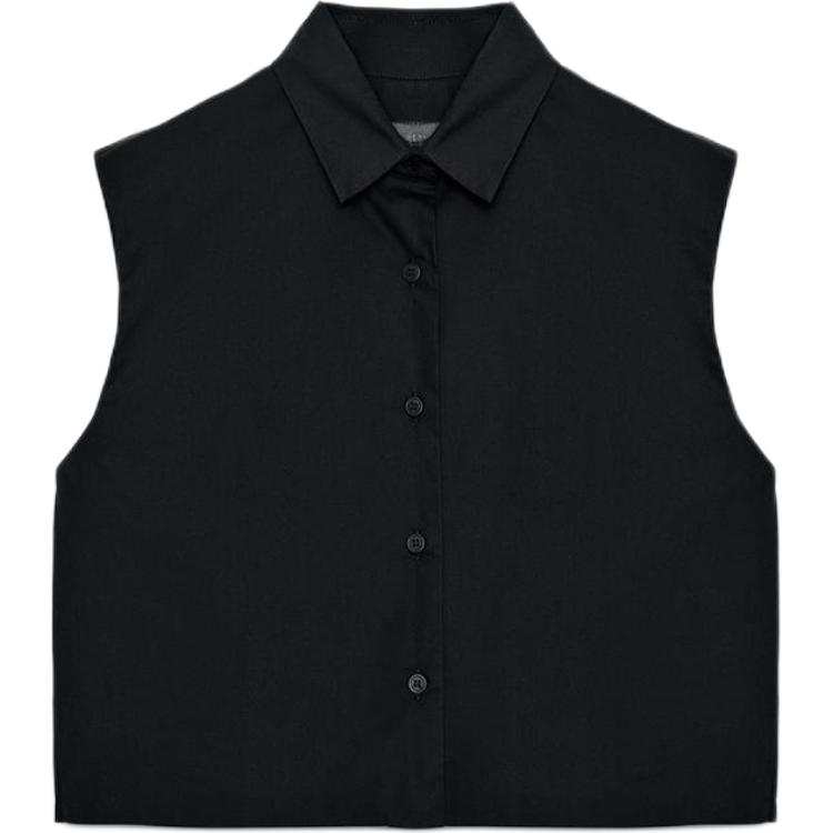 ZARA Shirts Women's Black Lapel