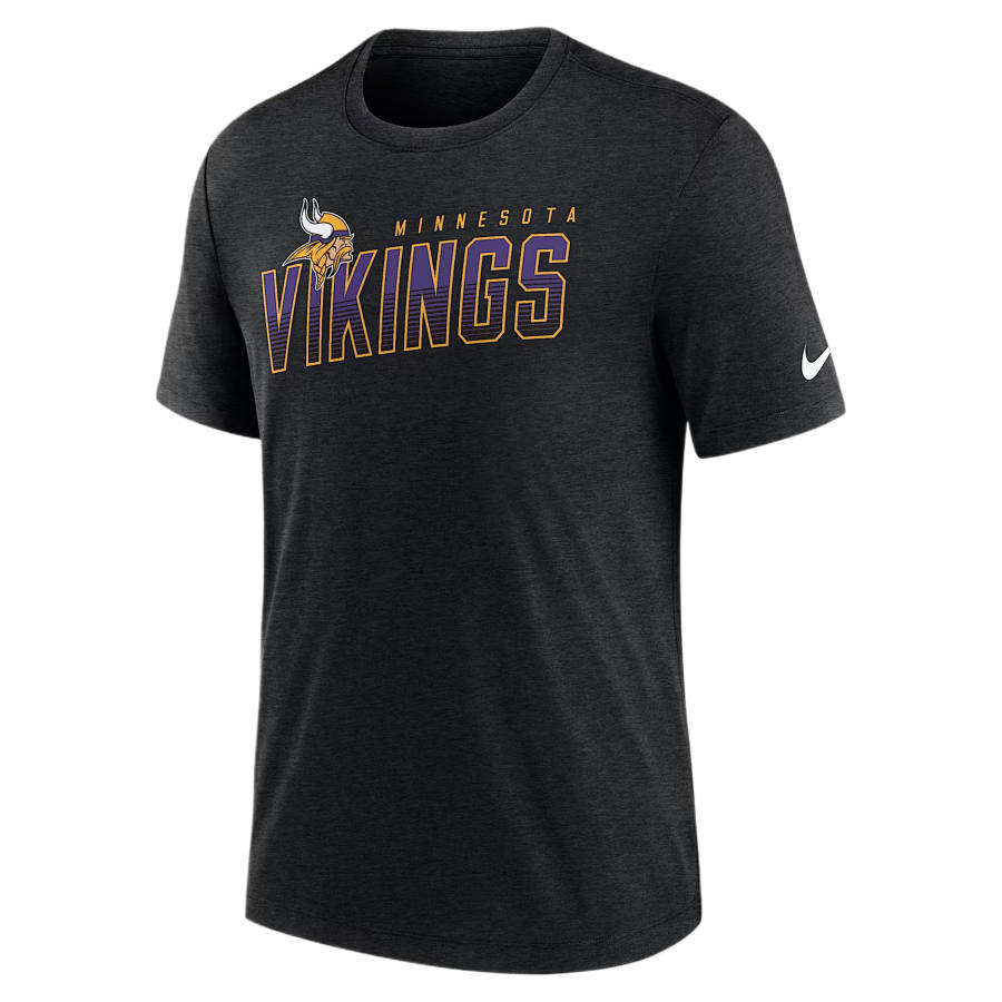 Nike Nike NFL T Shirts Men's Black Heather Crew Neck Moderate