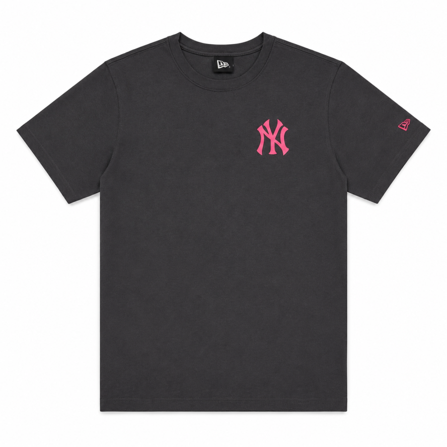New Era X MLB T Shirts Unisex Black Crew Neck Moderate