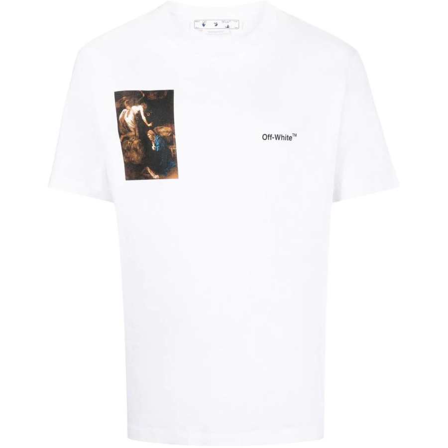 OFF-WHITE Off- Caravaggio-print T-shirt