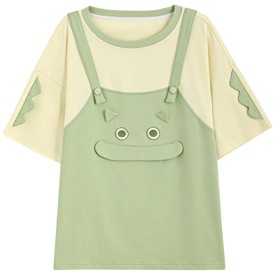 SNBL T Shirts Women's Green Crew Neck Moderate