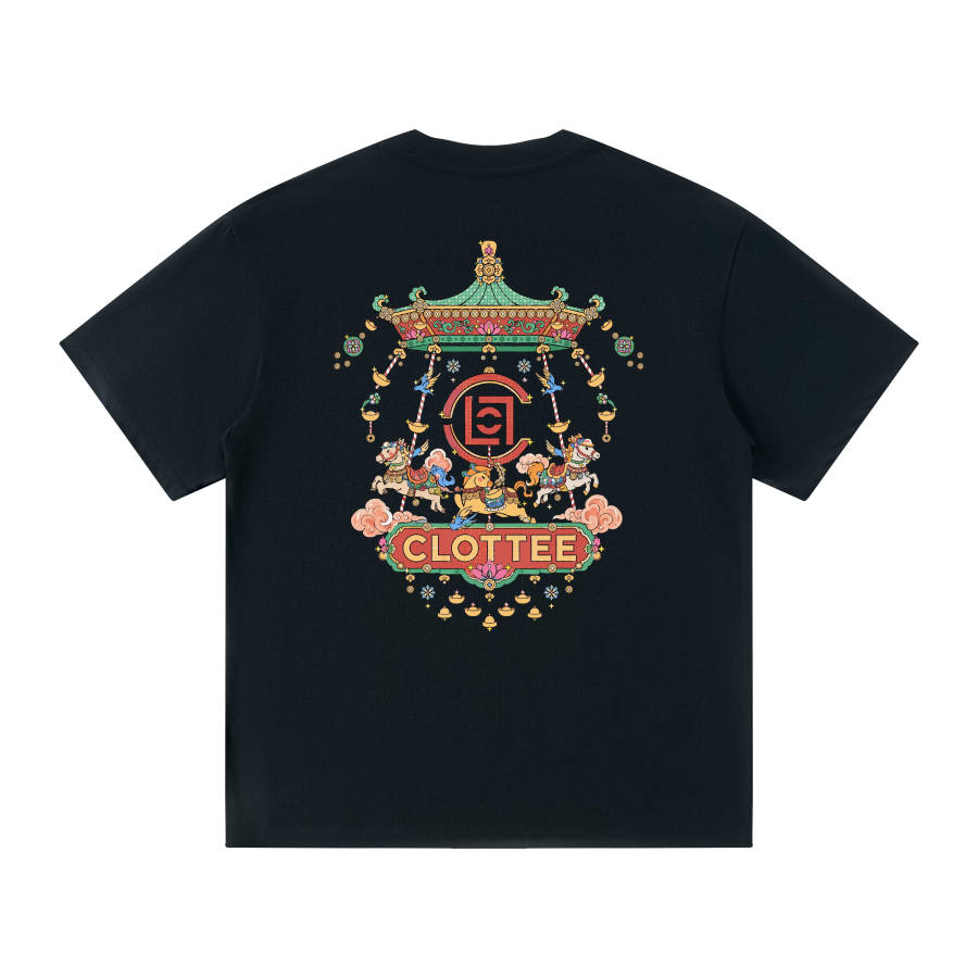 CLOT T Shirts Men's Crew Neck Moderate Straight Fit