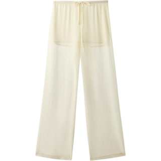 ZARA Casual Pants Women's Light Yellow Moderate
