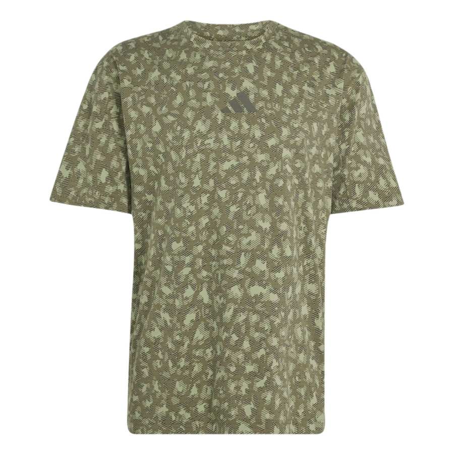 Adidas Adidas Terrex Running T Shirts Men's Tent Green/Olive Green Crew Neck Moderate
