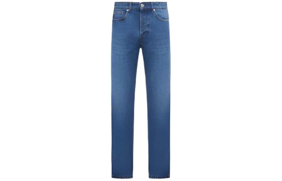 AMIPARIS Ami Paris Logo Patch Classic Fit Jeans