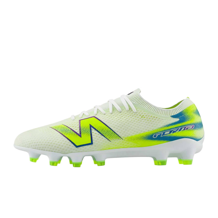 New Balance New Balance Furon Pro V9 Soccer Shoes Unisex Low Top White Printer Ribbons Alkaline Green
