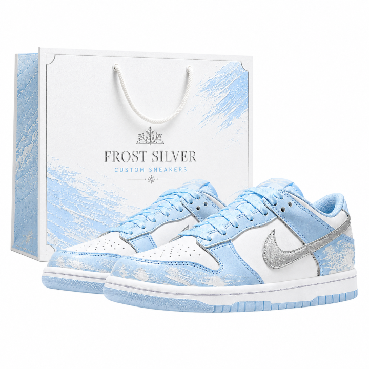 Nike Nike Dunk Skateboard Shoes Unisex Low Top Silver