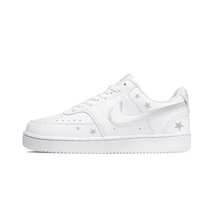Nike Nike Court Vision 1 Skateboard Shoes Unisex Low Top White & Gray Silver Gradient Blended Colorway