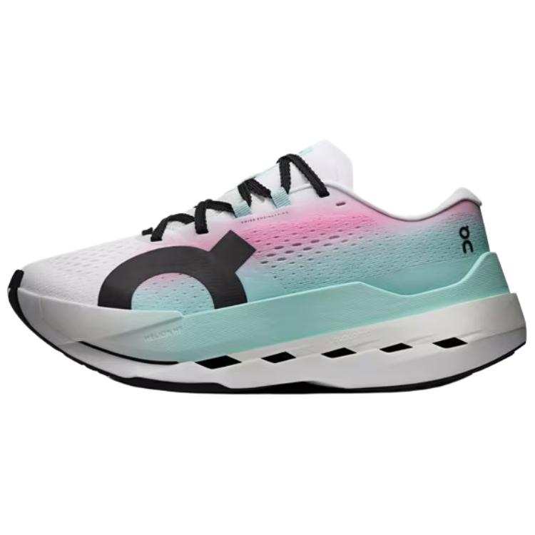 On Cloudboom Max Running Shoes Women's White Cyan Pink
